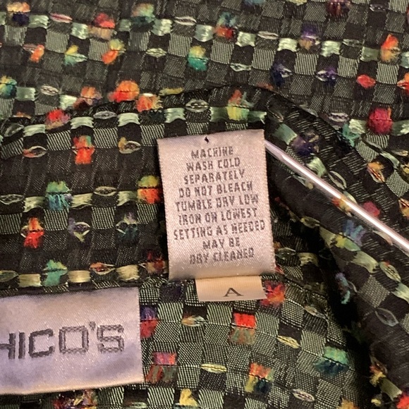 Chico’s green/multicolored blazer - Picture 9 of 10